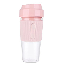 Universal Blender portable verre à jus de fruit mini mélangeur de voyage personnel sans fil smoothie fabricant blender milkshake 300ml | presse-agrumes (rose)