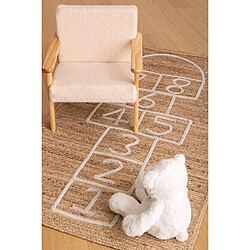 Atmosphera, Createur D'Interieur Tapis enfant rectangulaire Marelle - 80 x 150 cm - Jute