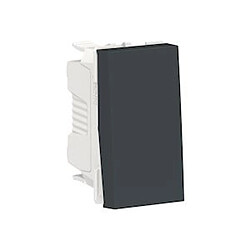 Schneider Electric bouton poussoir - 1 module - no/nf - 10a - bornes auto - anthracite - schneider unica nu313654