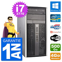 PC Tour HP Pro 6300 CMT Intel i7-3770 RAM 4Go Disque Dur 500Go Windows 10 Wifi - Occasion