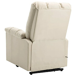 Acheter vidaXL Fauteuil Crème Tissu