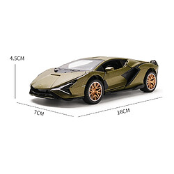 Universal 1: 32 Alloy Lamborghini Fairy Toy Car Roadster Metal Die Casting Co., Ltd. Voiture de course Acoustique et Lumière Cadeau pour enfants | Voiture de jouet de coulée sous pression (vert lime)