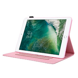 Avis Etui en PU avec stockage de cartes rose pour votre Apple iPad 9.7 (2018)/9.7 (2017)/Air 2/Air