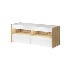 Vivaldi Meuble TV Gobi 01 Chene Artisan/Blanc