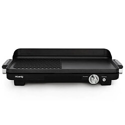 Plancha Grill électrique XXL Design Pro 50cm x 25cm - Anti adhésive - 1800W Plaque de cuisson