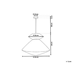 Avis Beliani Lampe suspension KEDAYAN Naturel