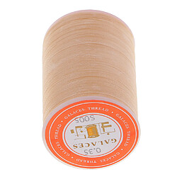 Fil de cire rond en polyester 0,35 mm couture couture bricolage artisanal beige