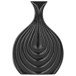 Beliani Vase décoratif THAPSUS Céramique 25 cm Noir