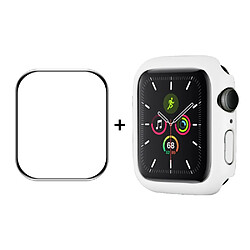 Enkay Coque en TPU caoutchoutée blanc pour votre Apple Watch Series 7 45mm