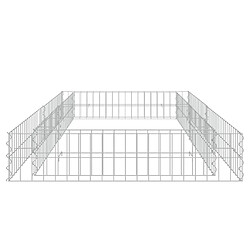 Avis vidaXL Lit surélevé à gabion Acier galvanisé 200x100x20 cm