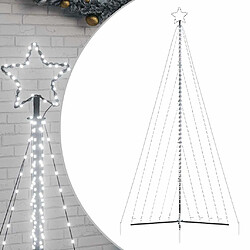 vidaXL Guirlande de sapin de Noël 570 LED blanc froid 400 cm