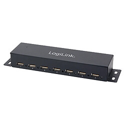 LogiLink Hub USB 2.0 pour un montage mural, 7 ports, boîtier ()