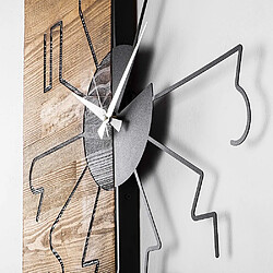 Acheter Hanah Home Horloge en bois et métal.