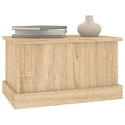 Avis vidaXL Boîte de rangement chêne sonoma 50x30x28 cm bois d'ingénierie