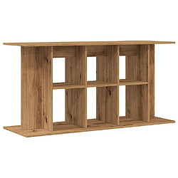 vidaXL Support d'aquarium chêne artisanal 120x40x60 cm bois ingénierie