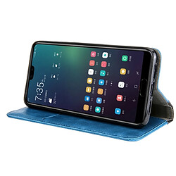 Wewoo Étui en cuir avec rabat horizontal en cuir PU pour Huawei P20 Pro, avec support et fentes pour cartes pas cher