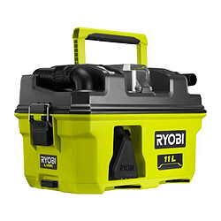 Aspirateur d'atelier RYOBI RV1811-0 18V - 1500l/min - collecteur 11 L - filtre HEPA H12 - Adaptateur, suceur plat et buse entonn