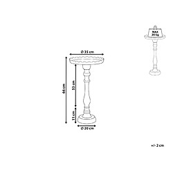 Avis Beliani Table d'appoint dorée TIMARU