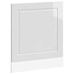 vidaXL Panneau de lave-vaisselle Porto blanc brillant 60x1,5x67 cm