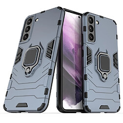 Coque en TPU anti-rayures avec béquille bleu foncé pour votre Samsung Galaxy S22