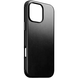 Nomad Coque pour iPhone 16 Pro Max Compatible MagSafe en Cuir Horween Noir