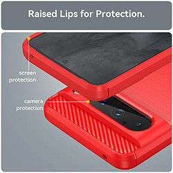 Avis Htdmobiles Coque pour Google Pixel 8 Pro 5G - housse etui silicone gel carbone + film ecran - ROUGE