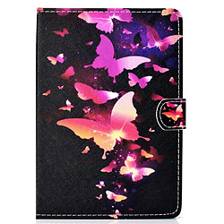 Etui en PU universel 10 pouces jolis papillons pour votre Apple iPad 9.7/LG G Pad III etc