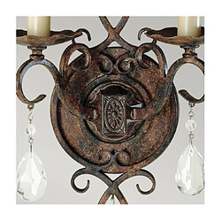 Elstead Lighting Applique murale Feiss Cristal,Acier Moka Bronze