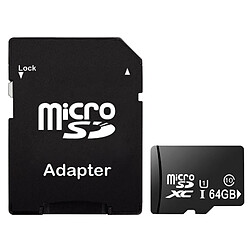 Wewoo Carte Micro SD mémoire SD (TF) 64 Go grande vitesse de classe 10 Taiwan (capacité réelle 100%)