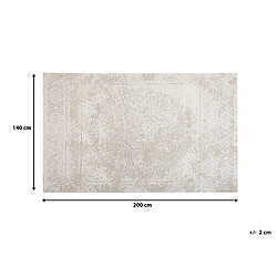 Beliani Tapis 140 x 200 cm beige BEYKOZ