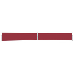 vidaXL Auvent latéral rétractable de patio 170x1200 cm Rouge