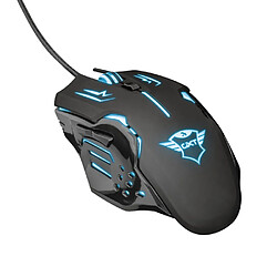 Trust Souris Filaire Gaming GXT108 Rava Lumineuse 6 Boutons Réactifs Noir