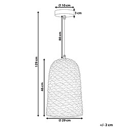 Avis Beliani Lampe suspension KERIO Bambou Naturel