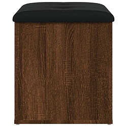 Maison Chic Banc de rangement | Meuble de rangement d'Entrée | Coffres d'Intérieur chêne marron 42x42x45 cm bois d'ingénierie -MN31373 pas cher