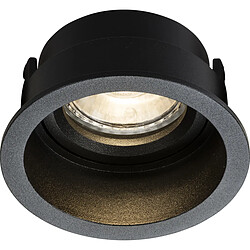 KNIGHTSBRIDGE Dipa Single Fixe Ronde Anti-éblouissement Downlight Noir - DIA1FRB