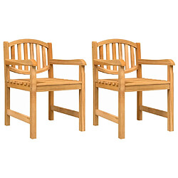 Avis Maison Chic Ensemble de salle à manger de jardin 5 pcs,Table et chaises d'extérieur Bois de teck massif -GKD672969