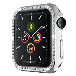 Coque en TPU décoration en strass argent pour votre Apple Watch Series 7 45mm