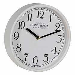 BigBuy Home Horloge Murale Blanc Bois Verre 22 x 22 x 4,5 cm