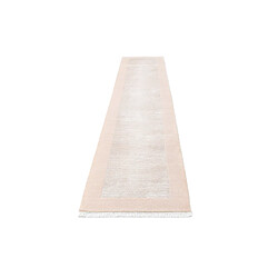 Avis Vidal Tapis de couloir en laine 404x81 rose Darya