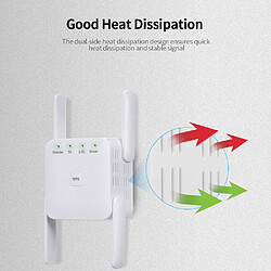 1200Mbps 2.4G 5G répéteur WiFi double fréquence WiFi Extender amplificateur de Signal sans fil blanc pour bureau à domicile prise 51