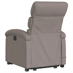 Acheter vidaXL Fauteuil inclinable de massage Taupe Tissu