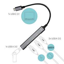 Avis i-tec Hub USB-C 1x USB 3.0 + 3x USB 2.0