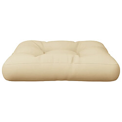 Avis vidaXL Coussin de palette beige 60x60x12 cm tissu