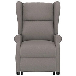 Avis vidaXL Fauteuil Taupe Tissu