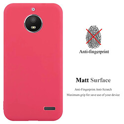 Avis Cadorabo Coque Motorola MOTO E4 Etui en Rouge