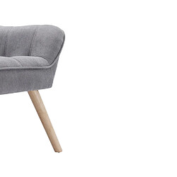 Vente-Unique Fauteuil en tissu gris CASERTA pas cher