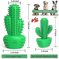 Jouets à mâcher pour chien Brosse à dents en bâton pour chien Brosse à dents pour chien de taille moyenne, chiot Cadeau d'anniversaire de Noël, Jouets en caoutchouc pour chien qui couine