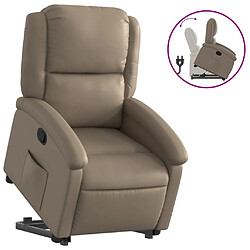 vidaXL Fauteuil inclinable Cappuccino Similicuir