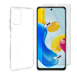 Film verre trempé pour Xiaomi REDMI NOTE 11 4G 6.43" 2201117TG, 2201117TI, 2201117TY, 2201117TL + Coque de protection souple -Visiodirect-