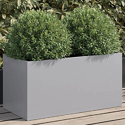 vidaXL Jardinière argenté 62x30x29 cm acier galvanisé